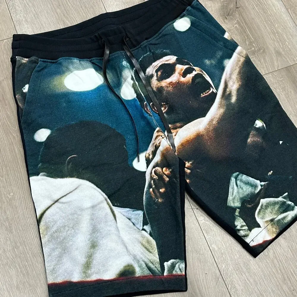 Akoo Muhammad Ali Collab Sweat Shorts Size S Small B30